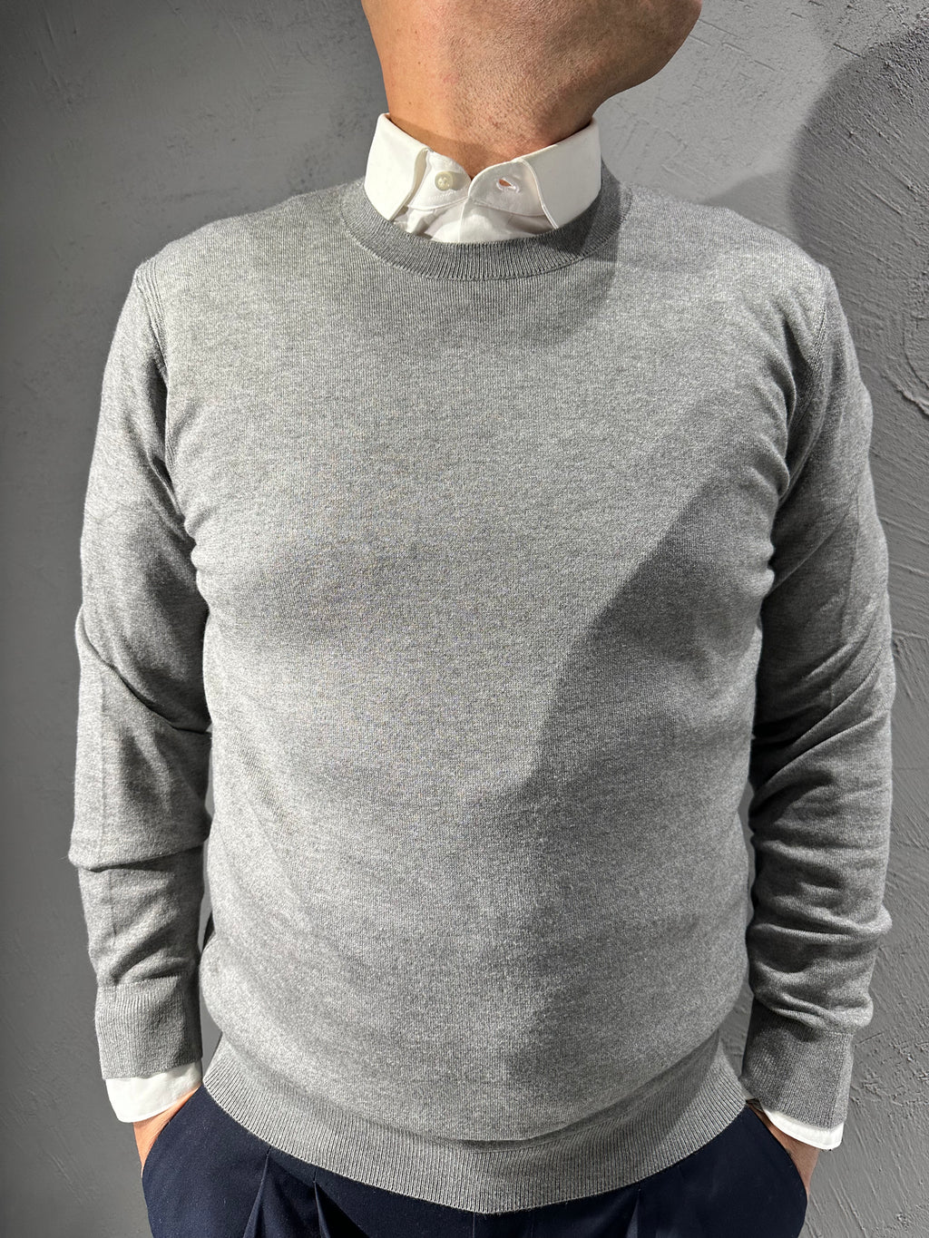 DIKTAT. Maglione giro collo cashmere. COD.279