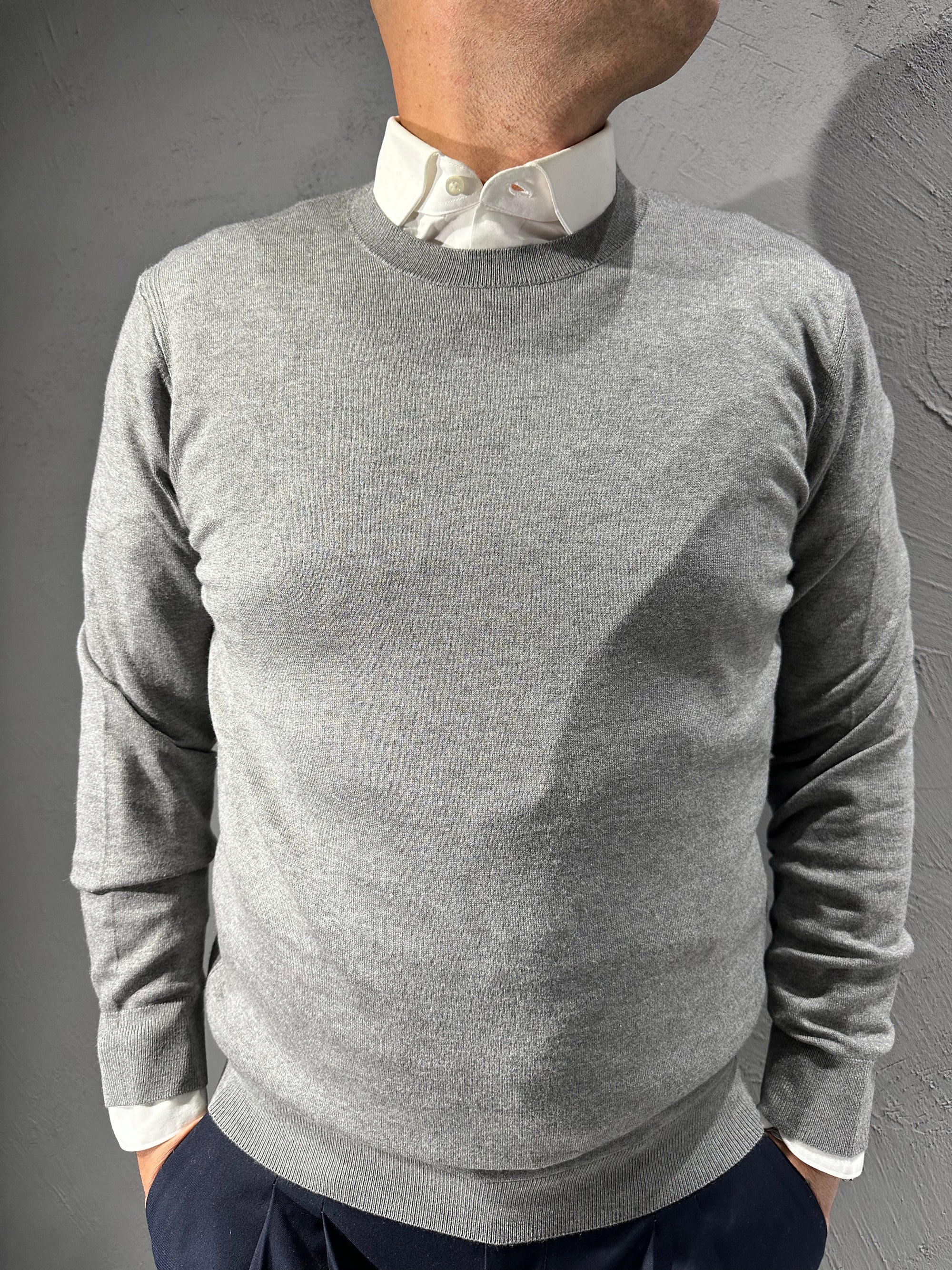 DIKTAT. Maglione giro collo cashmere. COD.279