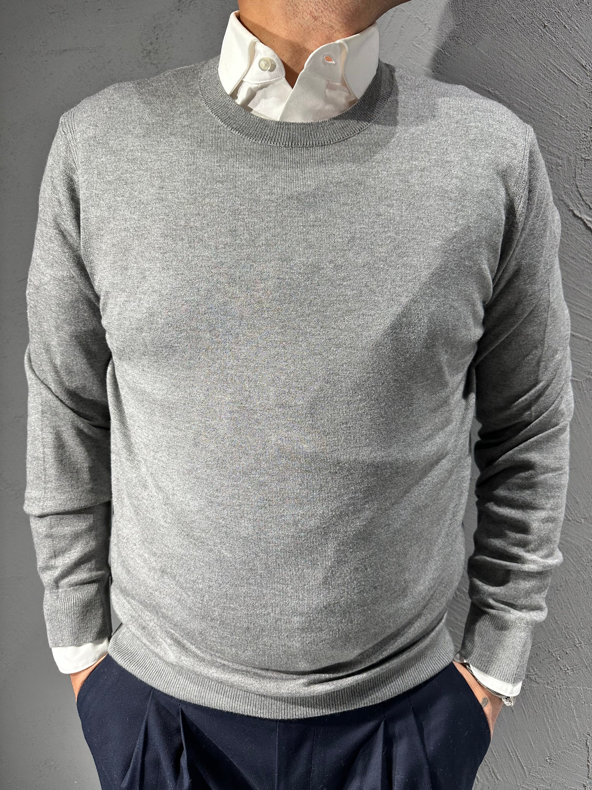 DIKTAT. Maglione giro collo cashmere. COD.279