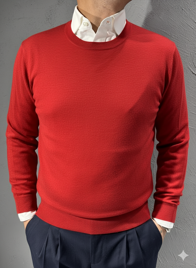 DIKTAT. Maglione giro collo cashmere. COD.279