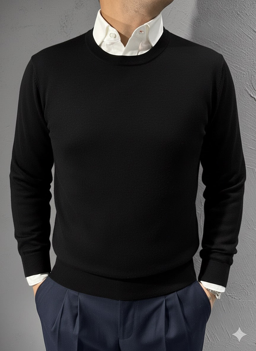 DIKTAT. Maglione giro collo cashmere. COD.279