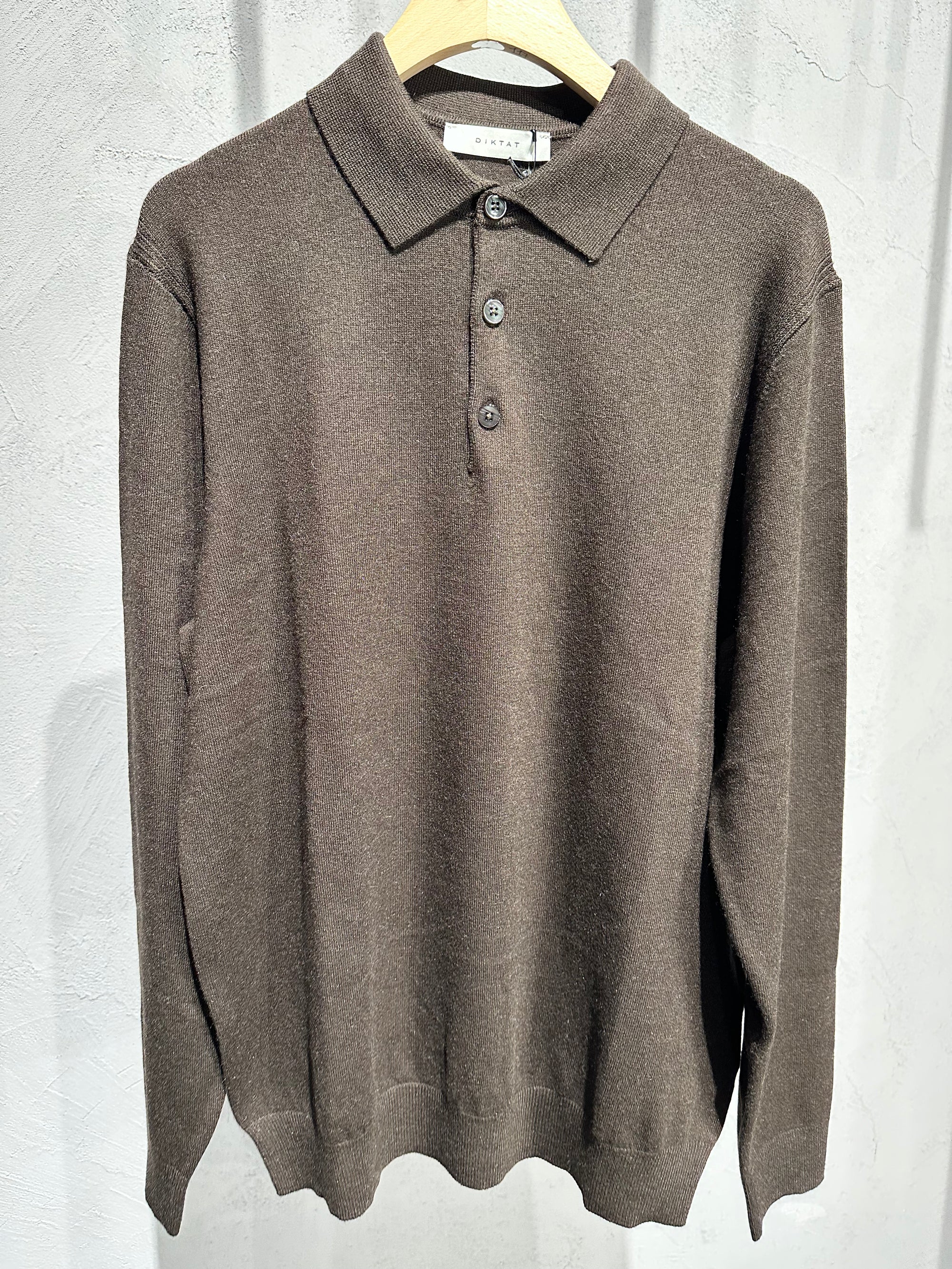 DIKTAT. Polo manica Lunga viscosa cashmere. COD.274