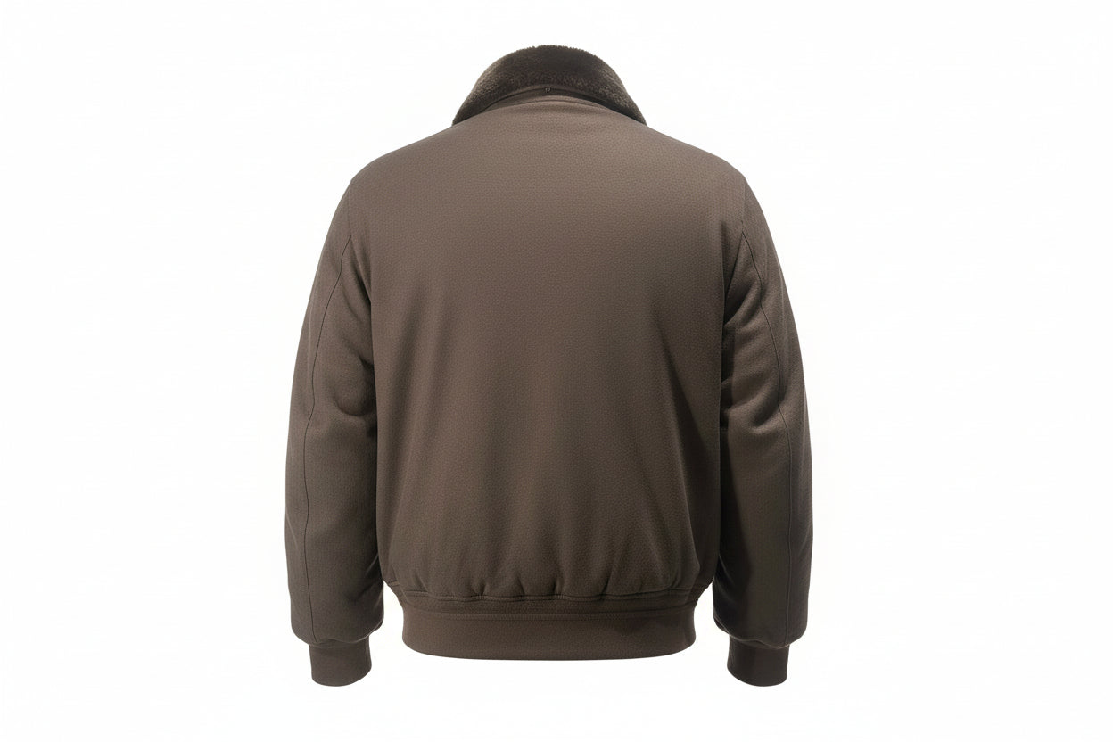 MONTECORE. GIUBBOTTO/BOMBER IMBOTTITO CON COLLO IN PELLICCIA. COD.289