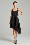 ANIYE BY Abito morbido nero con pizzo cod 2071