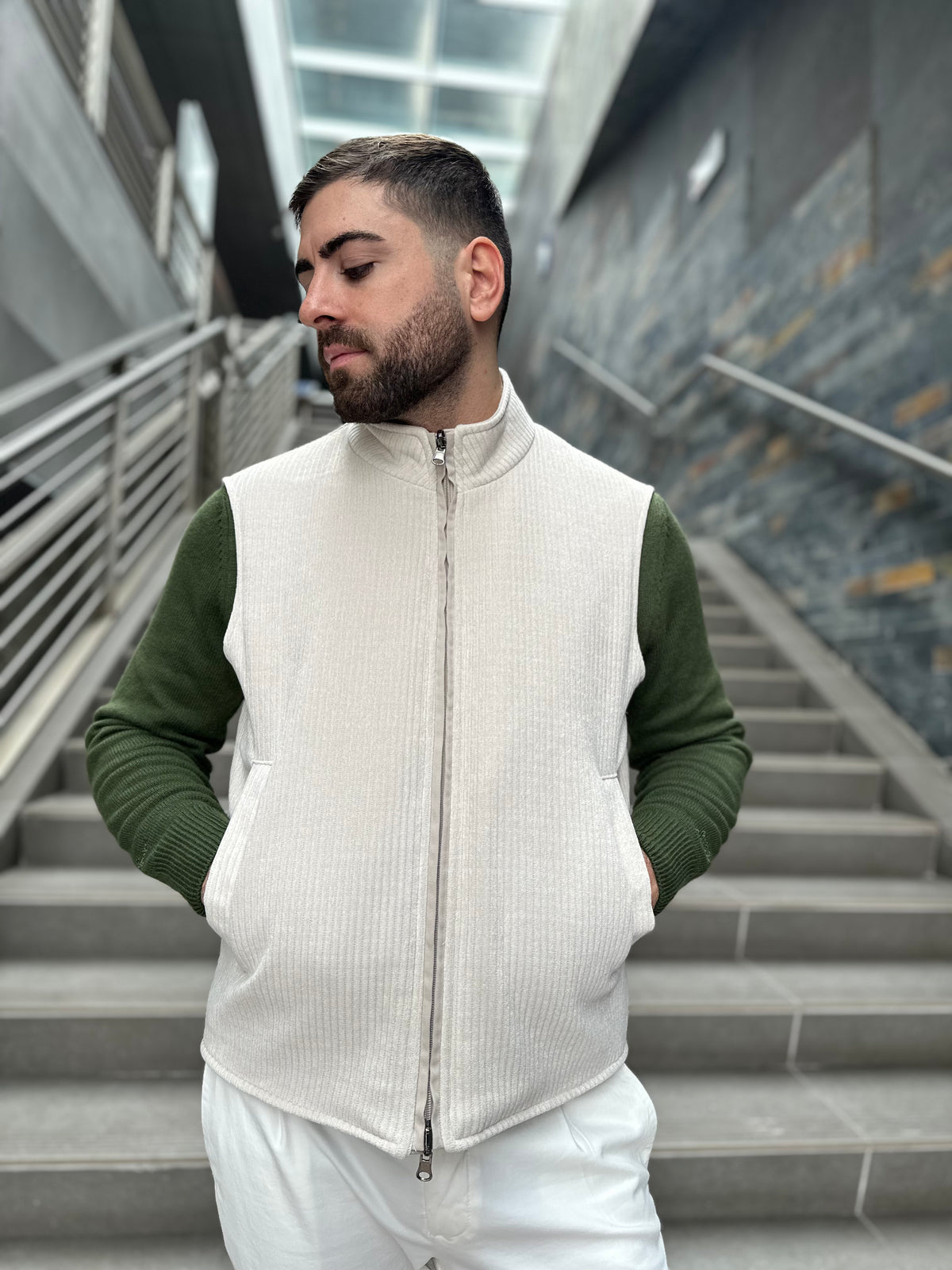 TWENTYONE. Gilet double-face. COD.293