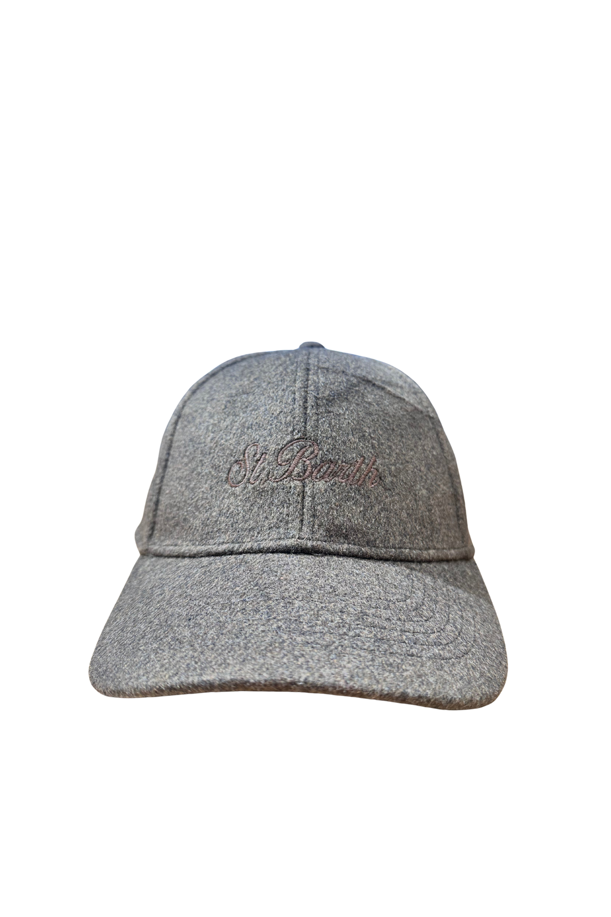 SAINT BARTH. Cappello con visiera Baseball Felt in misto lana Marrone. COD.517