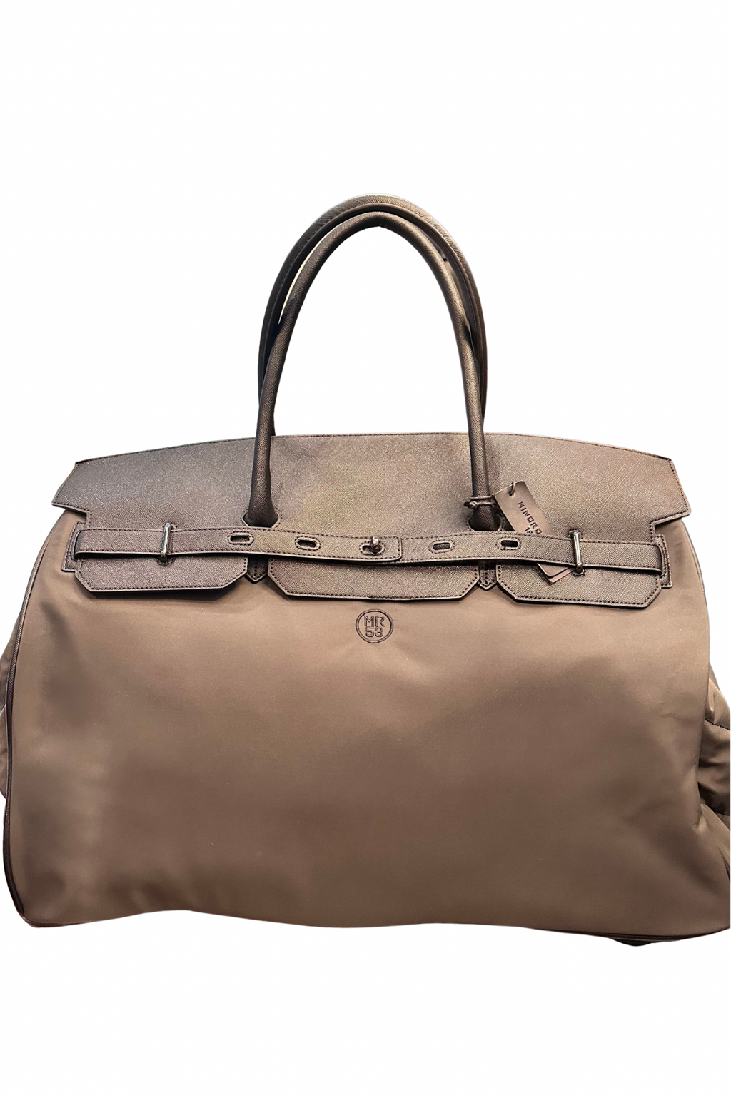 MINORONZONI. BORSONE DA VIAGGIO NAYLON+PELLE. COD.526