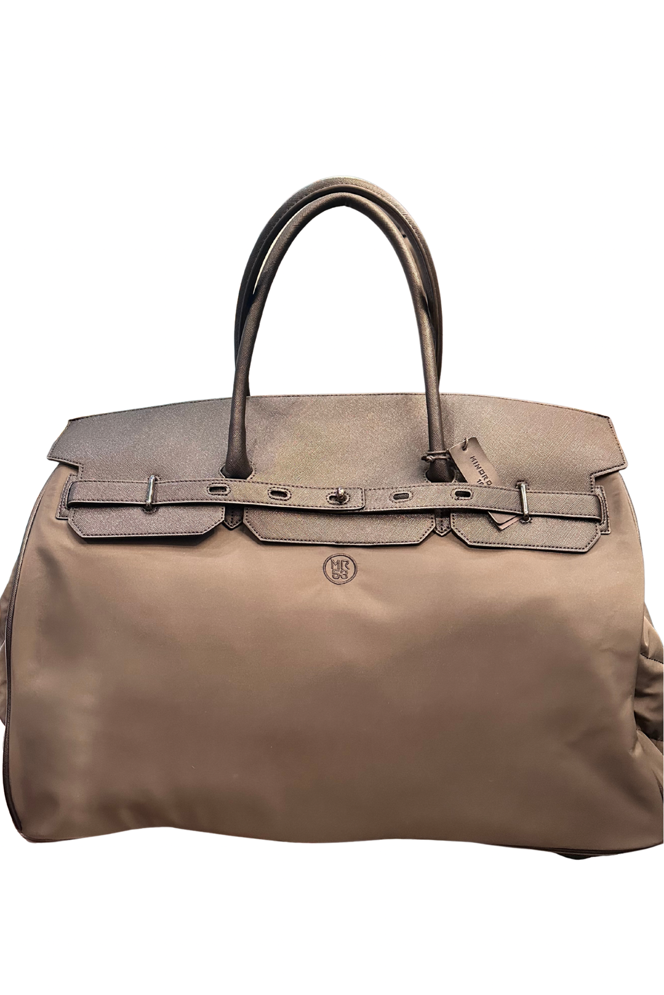 MINORONZONI. BORSONE DA VIAGGIO NAYLON+PELLE. COD.526