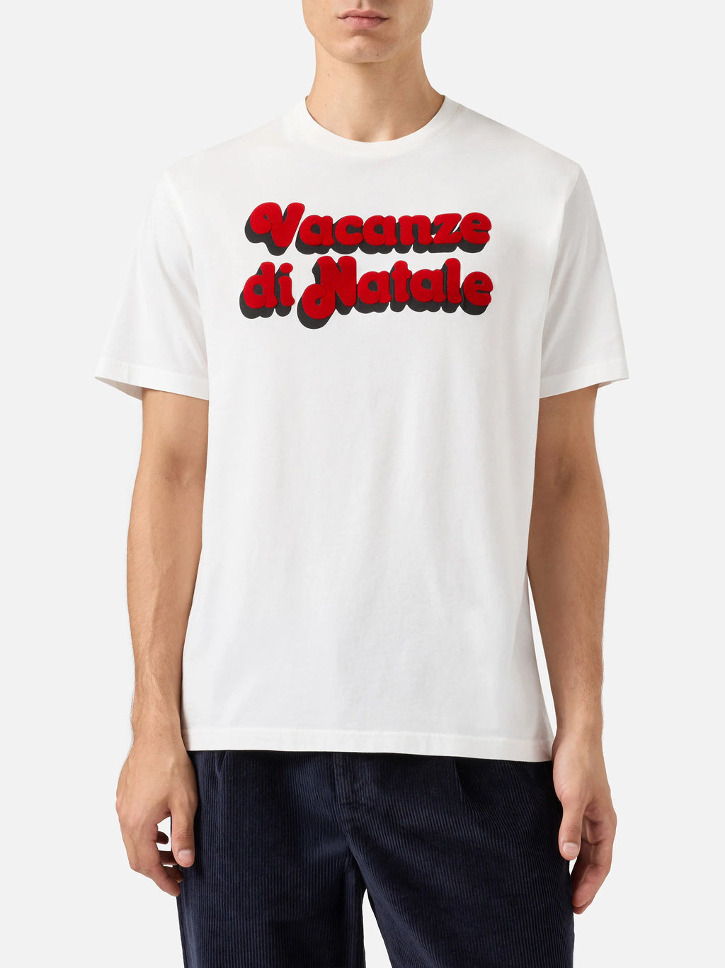 SAINT BARTH. T-Shirt in cotone con stampa Vacanze di Natale Special Edition. COD. 223