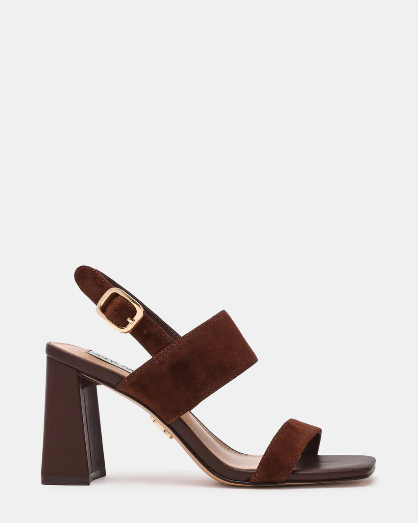 STEVE MADDEN Wendie Sandalo Choco Marrone Suede COD 3040
