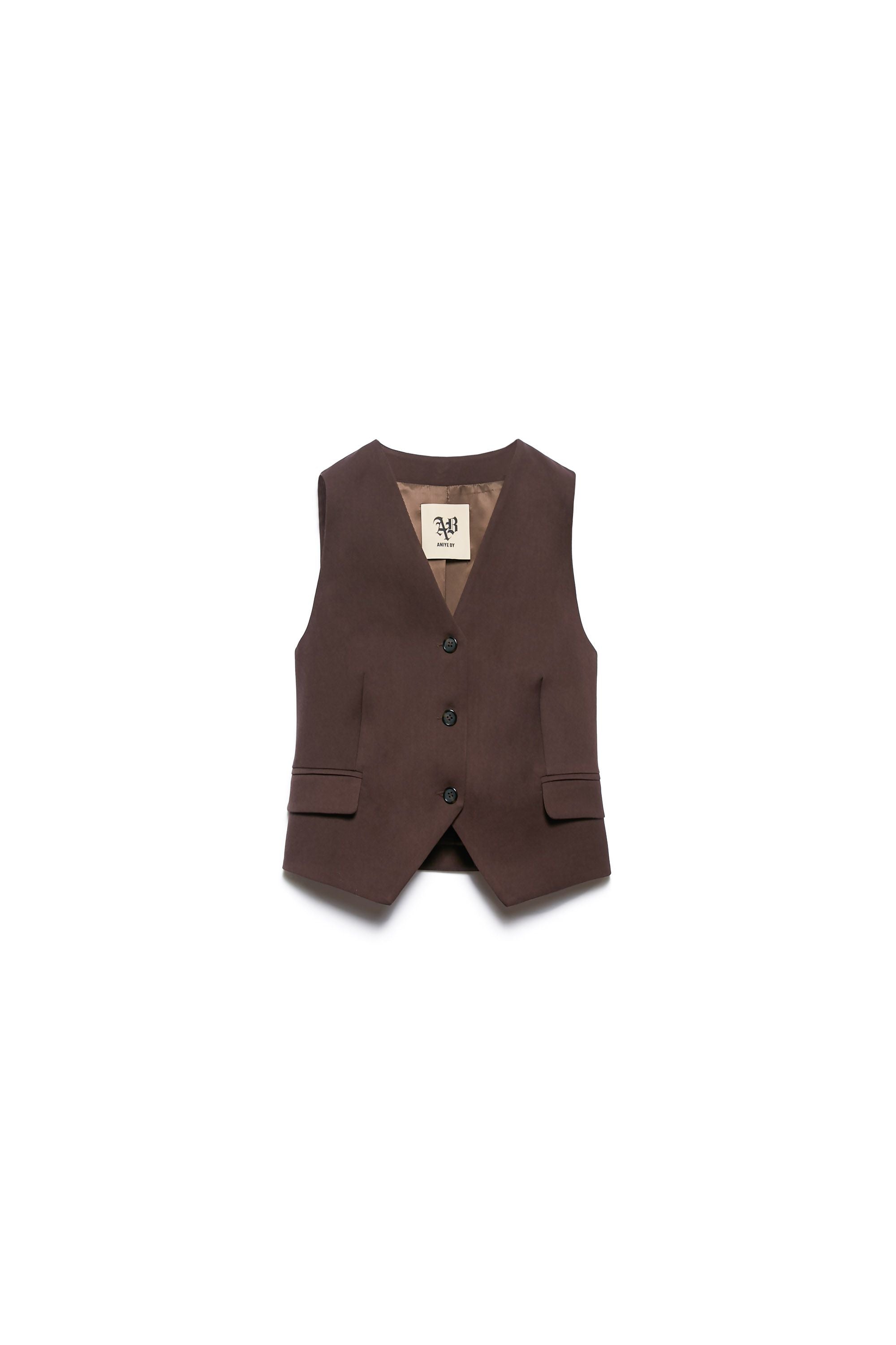 ANIYE BY. Gilet dandy moka