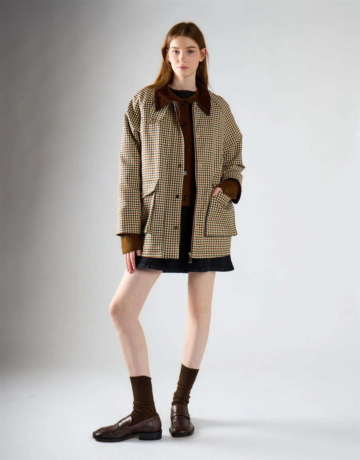 GLAMOROUS GIACCA CHECK COD.2227 iw