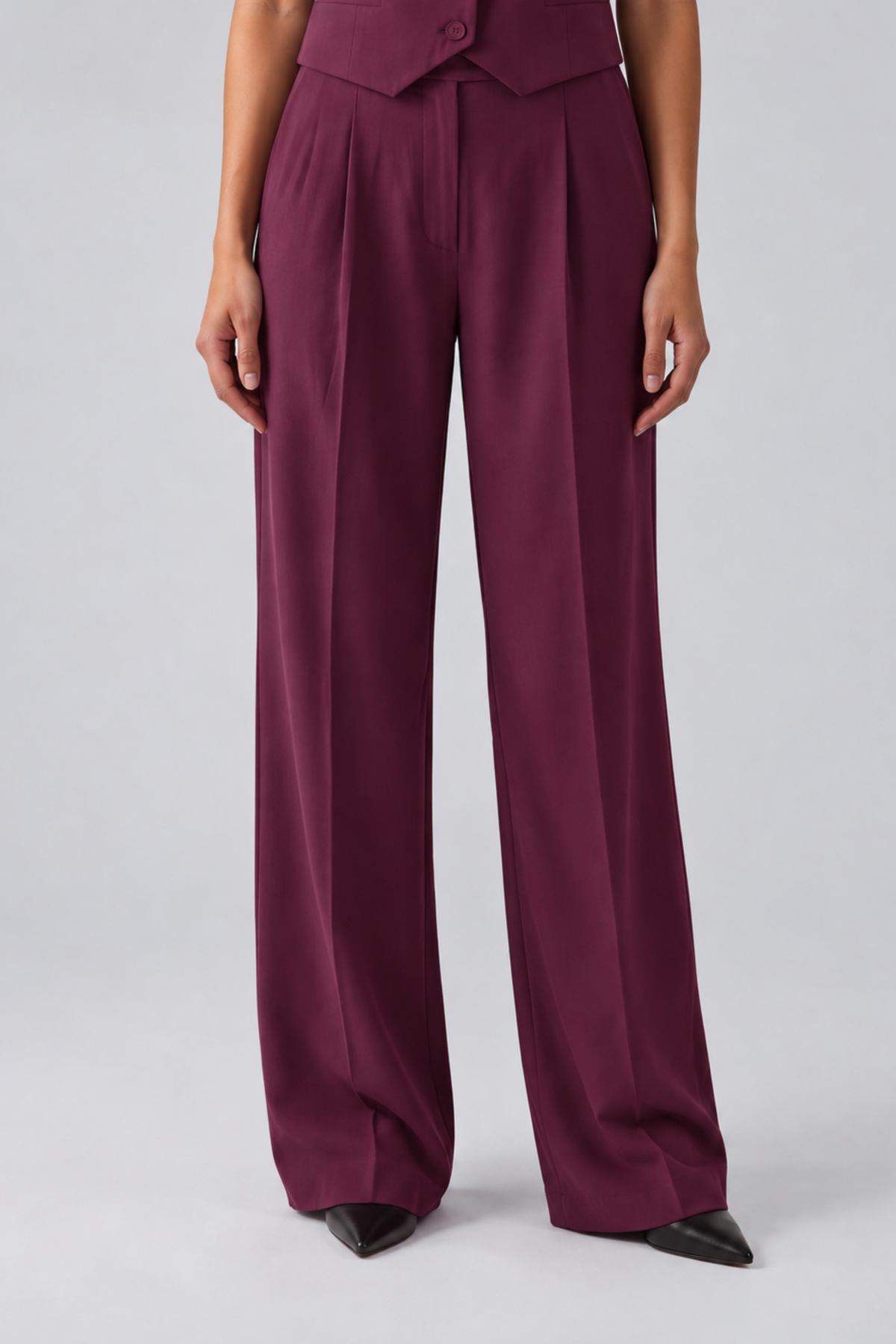 FACE TO FACE Pantalone Emily burgundy cod 2163 iw