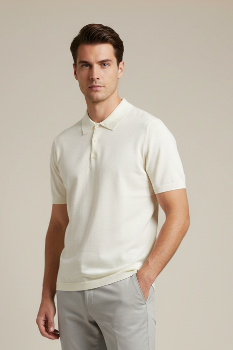 KANGRA Polo manica corta burro cod 6063