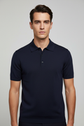 KANGRA Polo manica corta cotone blu cod 6062