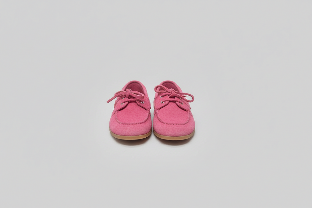 R23 Mocassino con lacci rosa cod 3049