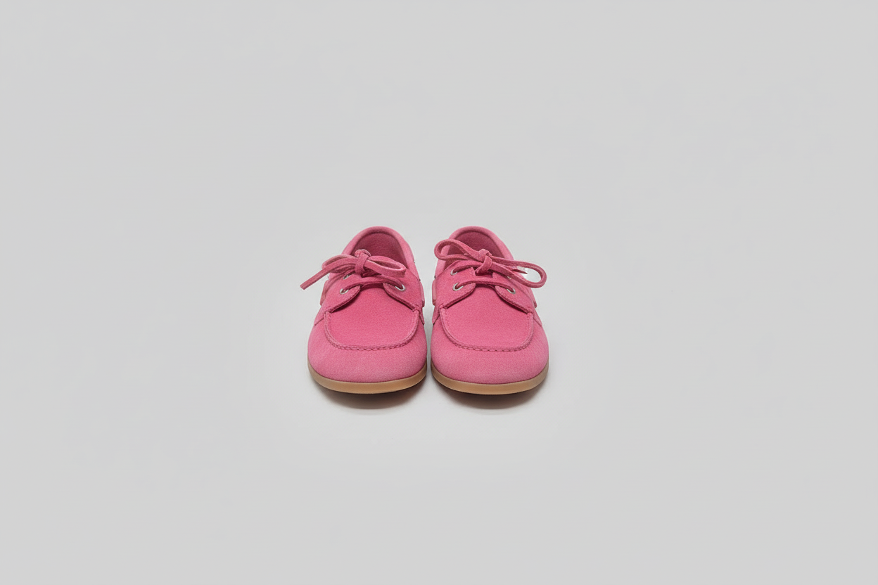 R23 Mocassino con lacci rosa cod 3049