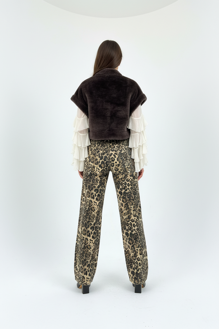 GLAMOROUS. Jeans palazzo maculato glamorous. COD.805