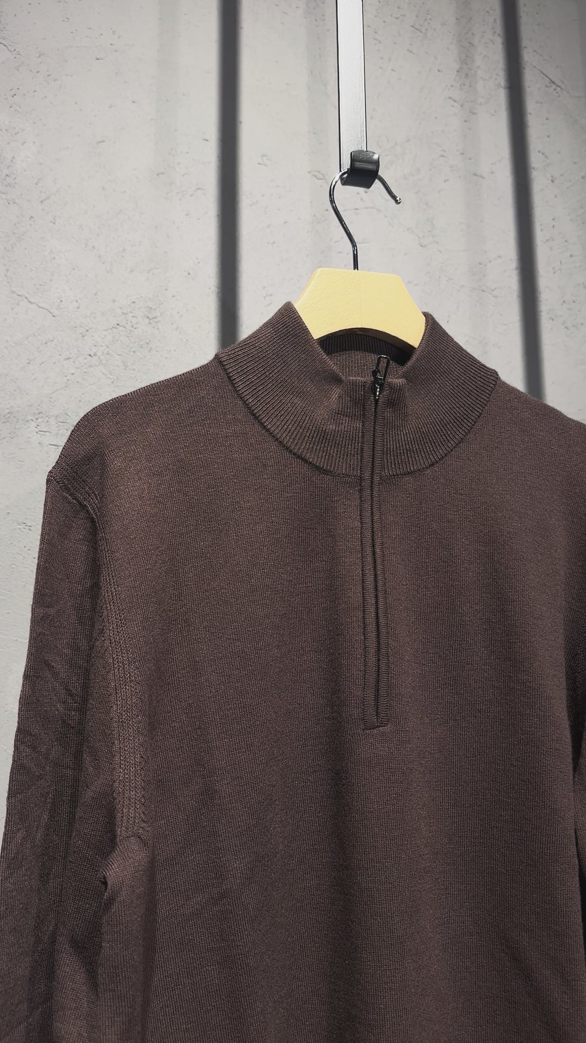 DIKTAT Lupetto mezza zip cioccolato cod 6097 iu