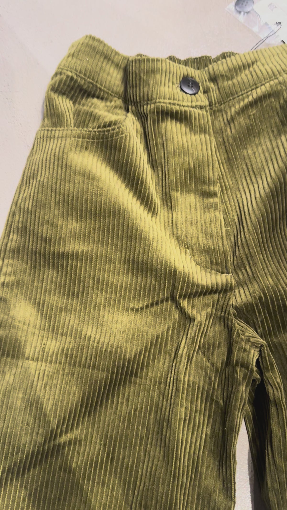 GLAMOROUS Pantalone velluto verde cod 2200 iw