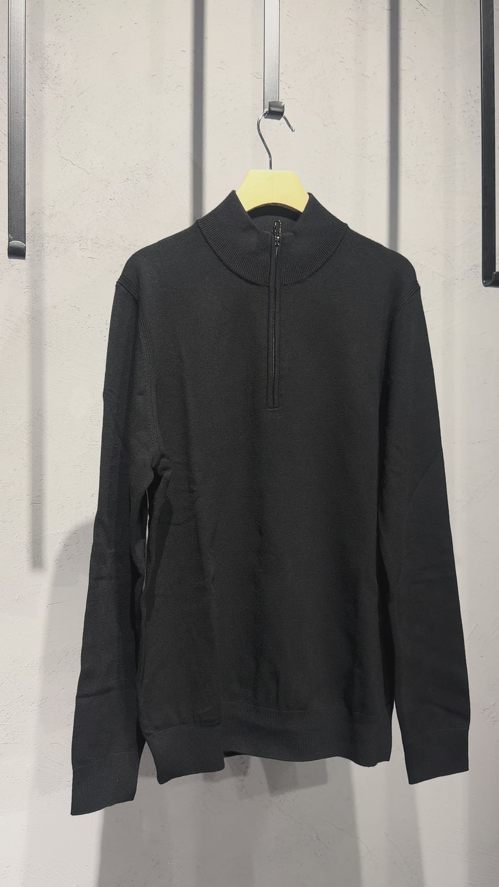 DIKTAT Lupetto mezza zip nero cod 6096 iu