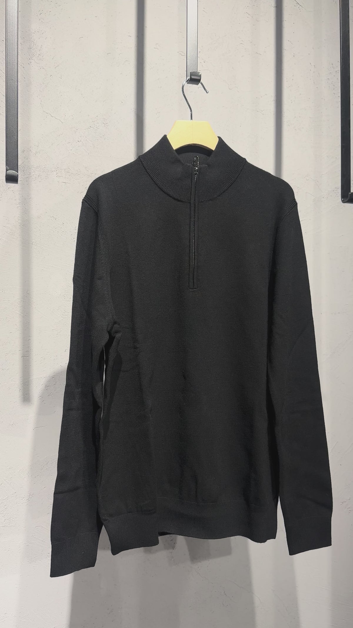 DIKTAT Lupetto mezza zip nero cod 6096 iu