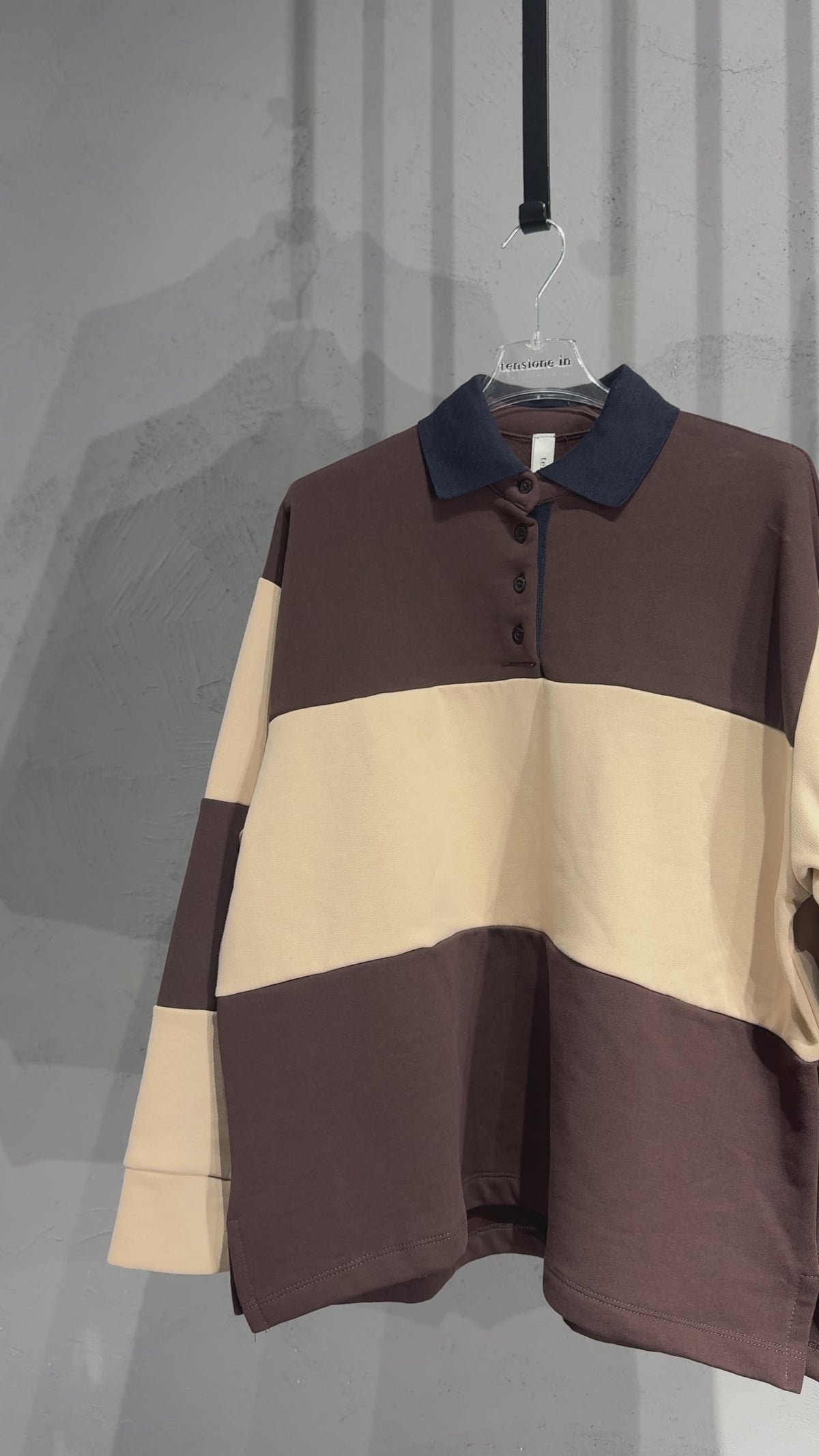 TENSIONE IN Polo a righe bicolor 2216 iw