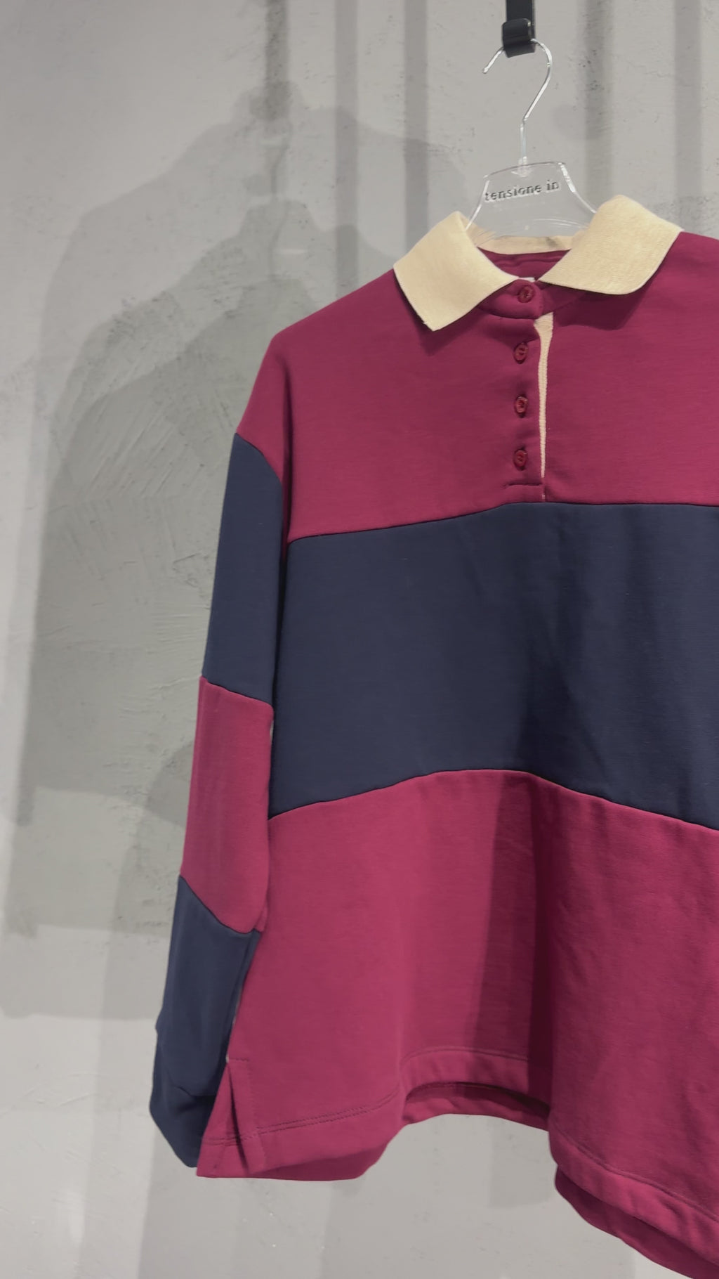 TENSIONE IN Polo a righe bicolor 2217 iw