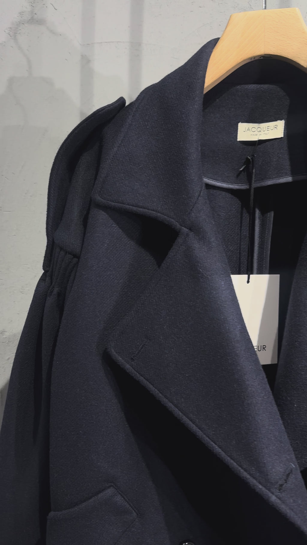 JACQUEUR Cappotto blu over cod 2210 iw