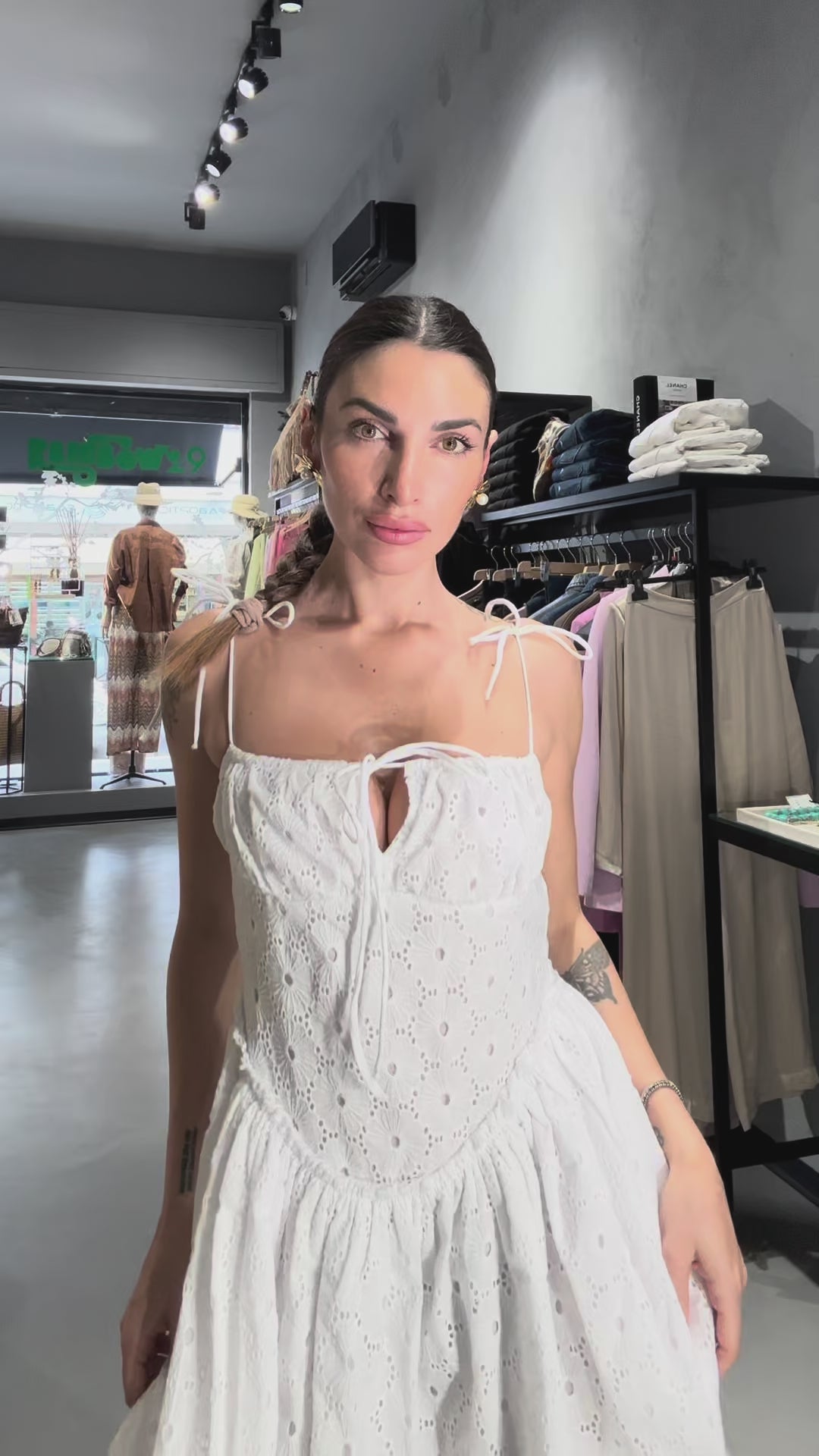 GLAMOROUS abito corto sangallo cod.1198