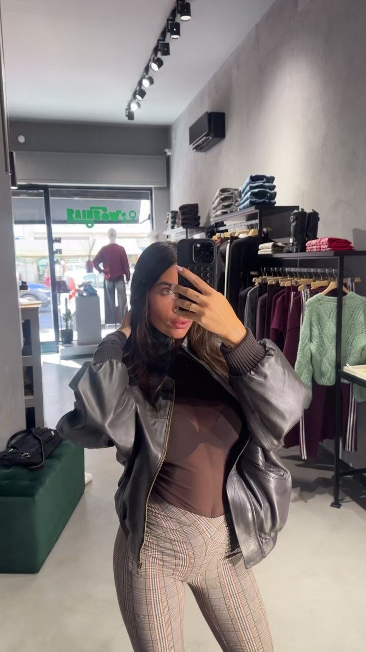 ACTUALEE Bomber in vera pelle moro cod 2148 iw
