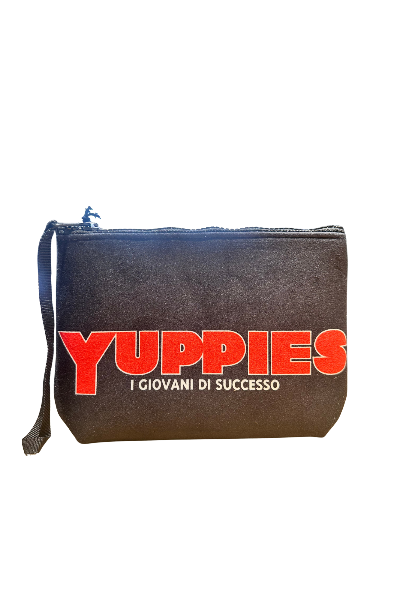 SAINT BARTH. Pochette Aline effetto lana con stampa Yuppies. COD.505