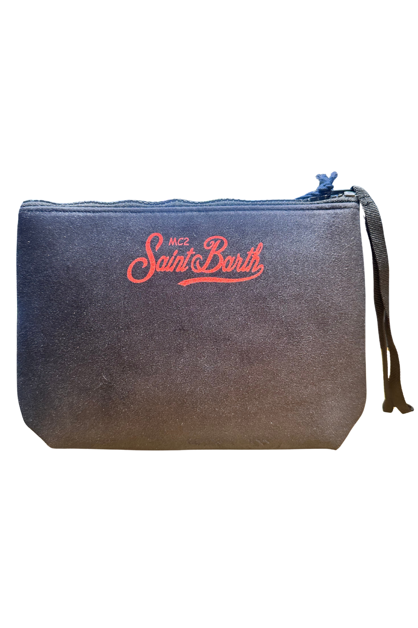SAINT BARTH. Pochette Aline effetto lana con stampa Yuppies. COD.505