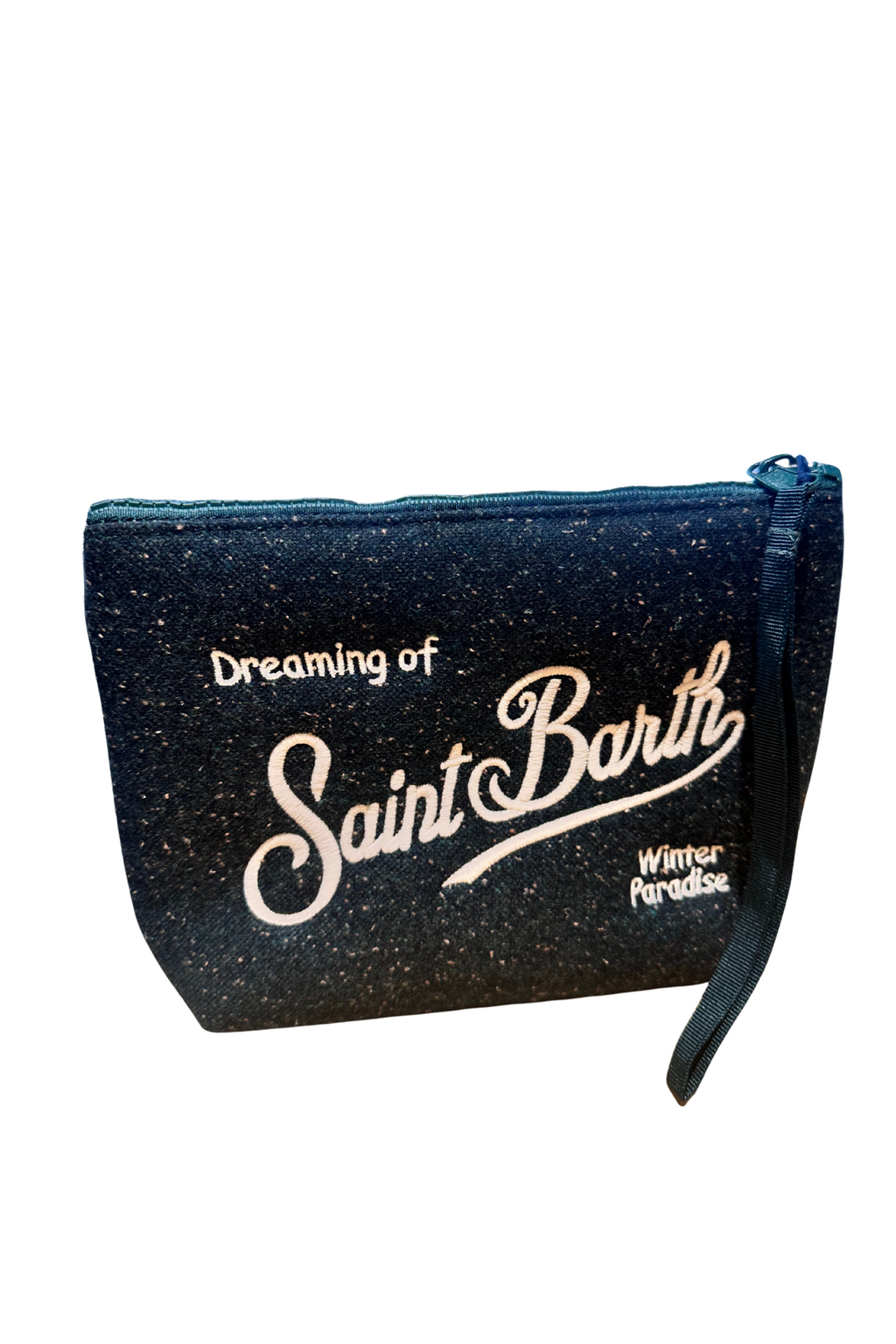 SAINT BARTH. Pochette Aline Donegal 51 EMB Verde. COD.508