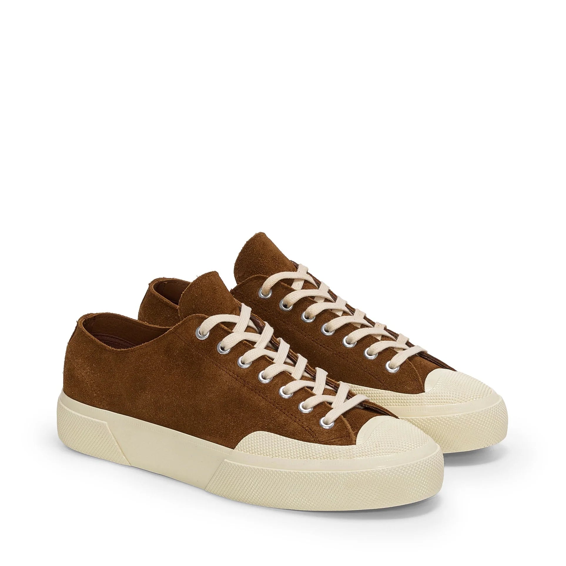 SUPERGA. Sneakers basse camoscio marrone. COD.327